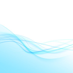 Blue abstract modern speed swoosh lines