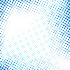 Dotted blue abstract retro background