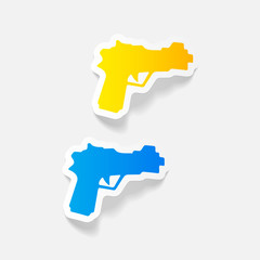 Obraz premium realistic design element: gun