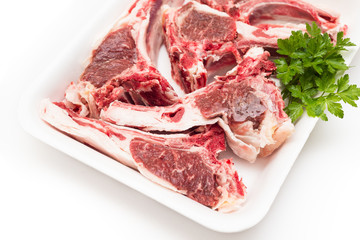 Fresca carne di agnello, fresh lamb meat