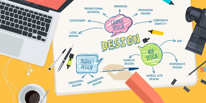 Flat design illustration concept for design