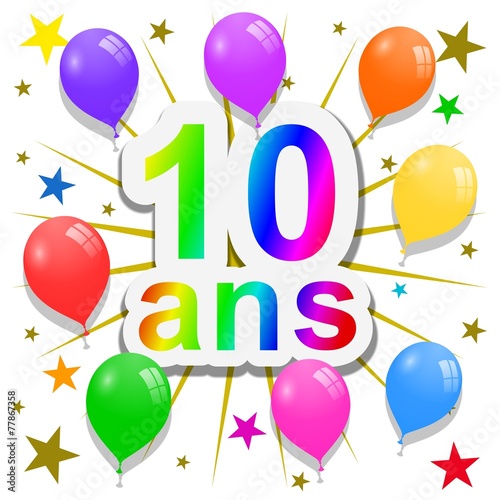 "Anniversaire, 10 ans" photo libre de droits sur la banque ...