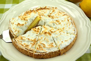 tarte au citron meringuée