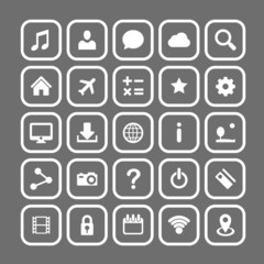 Icon set art technology file