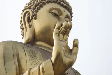 Photo sur Plexiglas Bouddha Golden buddha closeup