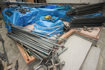  	住宅建設　上棟の準備