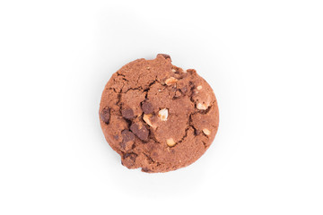 Brown chocolate biscuits