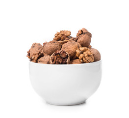 walnuts bunch in bowl