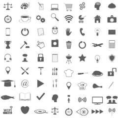 Fototapeta premium set of flat icons