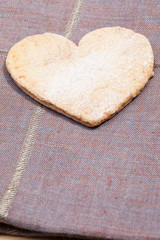 Homemade heart cookies.