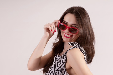 Naklejka premium Portrait of pretty woman