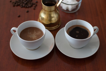 Dark coffee