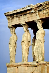 Foto auf Glas Karyatiden auf der Akropolis, Athen © SuperCoolPhotography