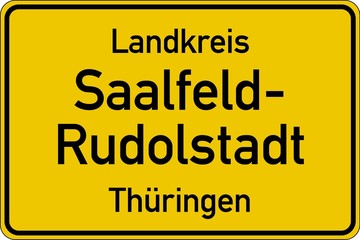 Saalfeld-Rudolstadt in Thüringen