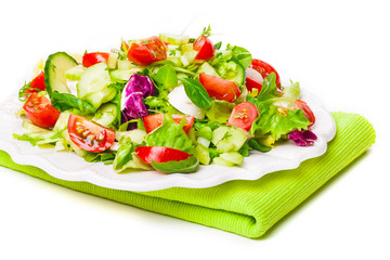 Salatteller, Serviette