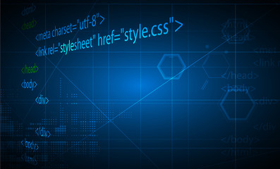 abstract technology background Business & development direction