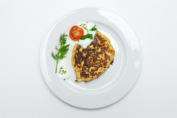 pfannkuchen mit blumenkohl