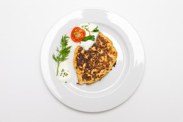pfannkuchen mit blumenkohl
