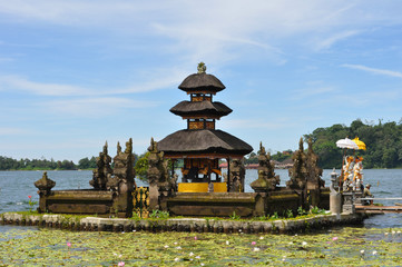 Ulun Danu temple Beratan Lake in Bali Indonesia
