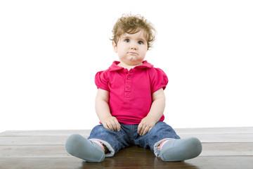 Naklejka premium young baby portrait