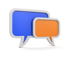Naklejka premium speech bubbles (clipping path included)
