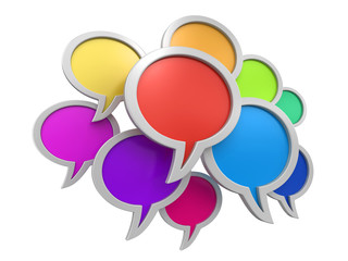 speech bubbles (clipping path included)