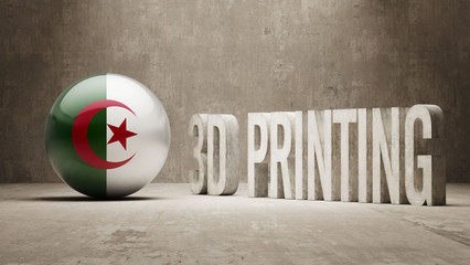 Algeria.  3d Printing Concept