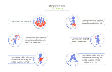 Business Infographics with a Men