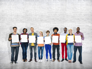 Obraz premium Diverse Diversity Ethnic Ethnicity Variation Team Unity Concept