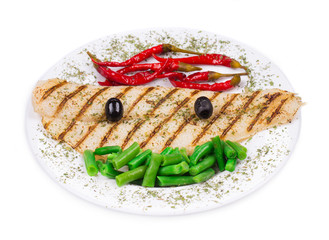 Grilled fish fillet