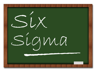 Obraz premium Six Sigma Classroom Board