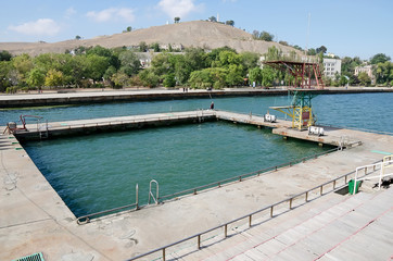 Diving Board into the water in Kerch