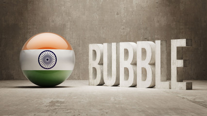 India. Bubble  Concept.