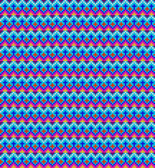 seamless background of geometric ornament with blue stripes