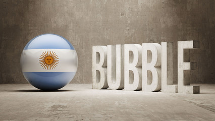 Argentina. Bubble  Concept.
