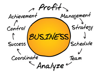BUSINESS process information, business concept flow chart