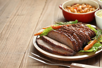 barbecue beef brisket, texas style