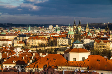 Fototapeta na wymiar View of Praque Towers - Prague,Czech Republic