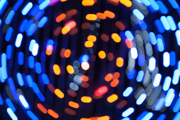 Defocused light bokeh abstract background.