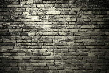 Old vintage brick wall Background