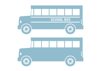 School bus vector icon on white background