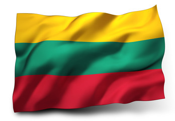 Obraz premium flag of Lithuania