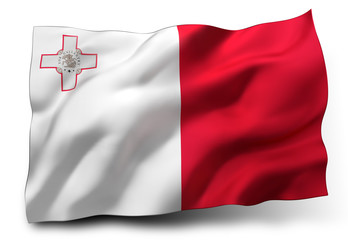 flag of Malta - obrazy, fototapety, plakaty