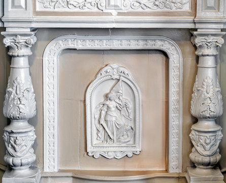 A fragment of a lower clearance fireplace 19th century