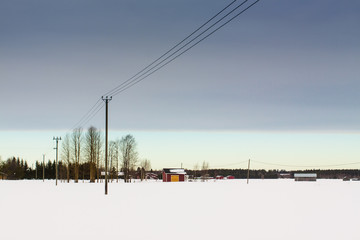 Winter Sky Over The Fields 2