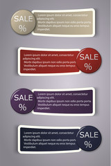 Colorful Web Stickers, Tags and Labels