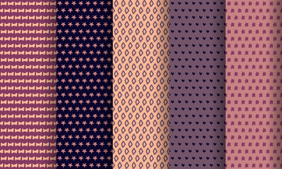 Vector of Seamless Patterns set