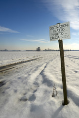 neve in campagna