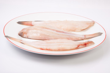 Fototapeta na wymiar Raw sole fish
