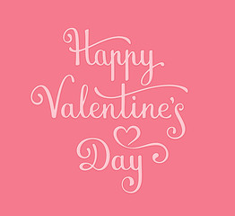 Happy Valentine's Day lettering